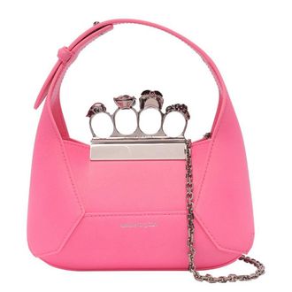 Alexander McQueen Rose The Jewelled Hobo Mini Bag