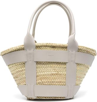 DeMellier The Santorini Bucket Hat - Womens - Calf Leather/Raffia