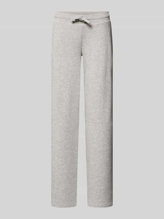Review Wide Fit Sweatpants mit Viskose-Anteil in Hellgrau Melange, Gr&ouml;&szlig;e XL