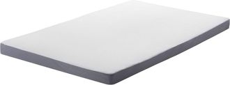 Beliani Colch&oacute;n De Poli&eacute;ster Blanco Funda Extra&iacute;ble Con Cremallera 90 X 200 Cm Piccolo