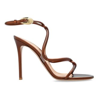 Gianvito Rossi High Heel Sandals, female, Brown, Size: 8 1/2 US Black Mamba Sandals