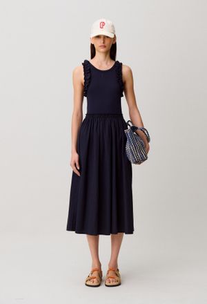 Claudie Pierlot Robe bi-mati&egrave;re coton