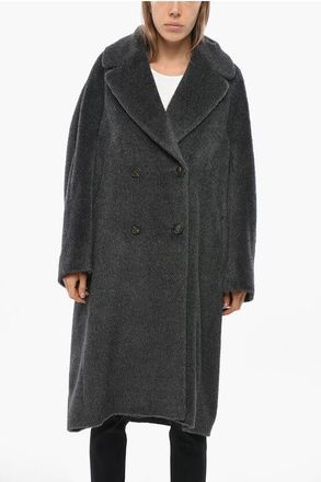 Max Mara S Cappotto Doppiopetto NICOLE in Misto Alpaca taglia 38