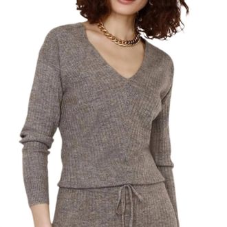 Heartloom Aston Sweater In Taupe