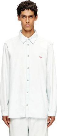 Diesel D-Simply Shirt Denim - Heren - Spijkeroverhemden - Blauw - L - Denim - Overhemden