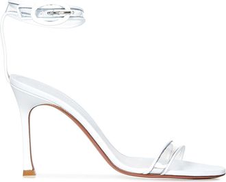 Amina Muaddi Kim Glass Sandal 95 Transparent Pvc