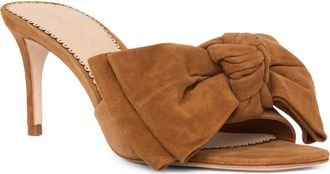 Cinq &agrave; Sept Felicity Suede Heeled Mule in Toffee at Nordstrom, Size 38.5
