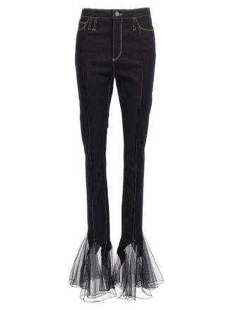 Nensi Dojaka Womens Tulle Jeans