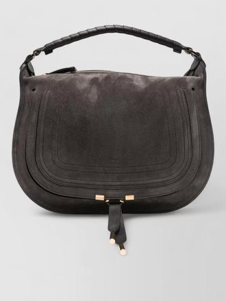 Chlo&eacute; Marcie sude leather shoulder bag