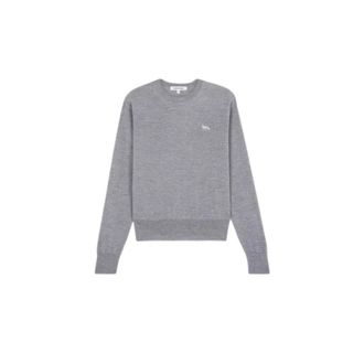 Maison Kitsun&eacute; Truien & Vesten, Dames, Grijs, M, Wol, Merino Wool Jersey