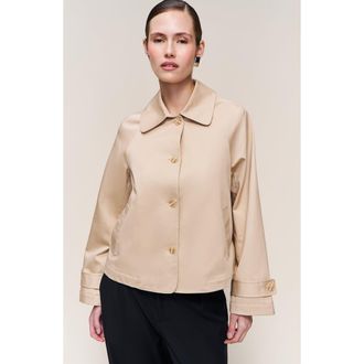 Guizio Romeo Trench Coat in Taupe at Nordstrom, Size X-Small