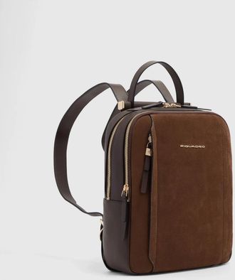 Piquadro Circle Rugzak voor i Pad - Dames - Rugzakken - Bruin - ONE Size - Leer - Tassen