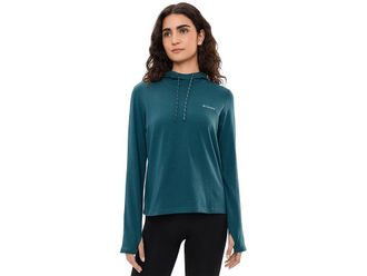 Columbia Sun Trektm Hoodie II Womens Sweatshirt Everblue : 2XL, Cotton/Elastane/Lycra