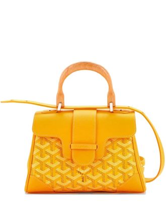Goyard Saigon Top Handle Bag Coated Canvas with Leather Mini shoulder bag - Oranje