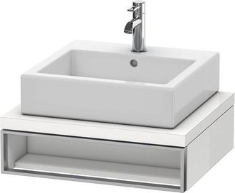 Duravit Duravit Vero Unidad De Lavabo Para Consola, 6540, 600 Mm, 1 Compartimento Abierto Incluyendo Toallero, Color (frente/cuerpo): Decoraci&oacute;n Blanca De Alt