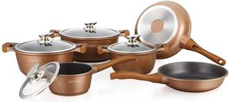 Royalty Line Set di pentole 6 padelle - marrone