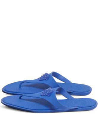 Versace Medusa rubber slides - Blue