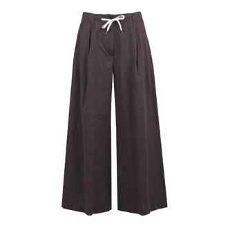 Jucca Wide Trousers - female - Jucca - Wide Trousers - Brown - S - Trousers