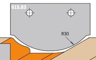 CMT 615.b3 Cuchilla Hw 50x30x2 (perfil B3)