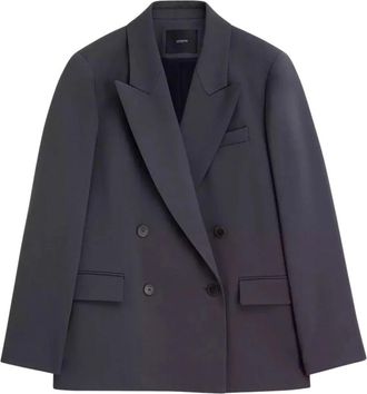 Joseph Grafiet Wol Blazer - Dames - Blazers - Grijs - XS - Wol - Jassen
