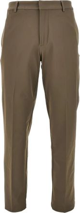 Emporio Armani Rechte broek - Heren - Slim Fit Broeken - Bruin - XL - Spandex - Broeken