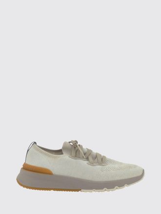 Brunello Cucinelli Sneakers low top in maglia di cotone con caviglia elasticizzata