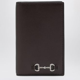 Gucci Cocoa Long Cardholder With Horsebit