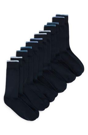 Ted Baker Assorted 6-Pack Crew Socks in Blue at Nordstrom Rack