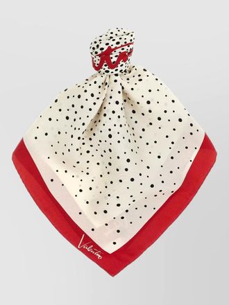 Valentino Garavani little stars starry polka dot scarf border
