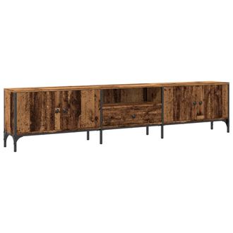 vidaXL Mueble Tv Con Caj&oacute;n Madera Ingenier&iacute;a Envejecida 200x25x44 Cm Vidaxl