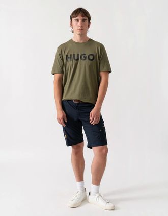 HUGO BOSS Mens HUGO Dulivio Mens T-Shirt - Open Green 388 - Tan - Size: 42