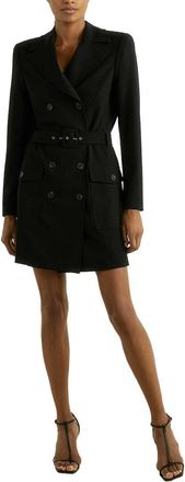 Reiss Casiya Structured Tux Midi Dress