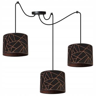 OEM L&aacute;mpara De Techo Colgante, Pantalla Con Estampado De Ara&ntilde;a, Cobre