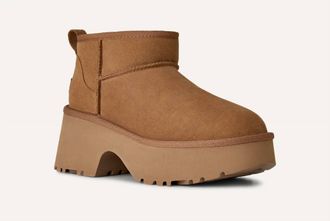 UGG Womens Ultra Mini New Heights Boot In Chestnut