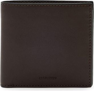 AllSaints Delph Leather Wallet in Bitter Brown at Nordstrom