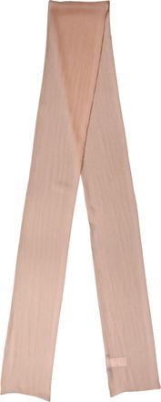 Dolce & Gabbana Light Pink Silk Sash Wrap Foulard 291cm x 19cm Womens Scarf