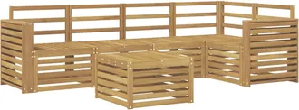 vidaXL Conjunto De Sof&aacute;s De Exterior 6 Uds. Blanco Vidaxl