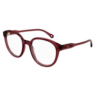 Chlo&eacute; Glasses, unisex, Red, Size: 51 MM Oval Frame