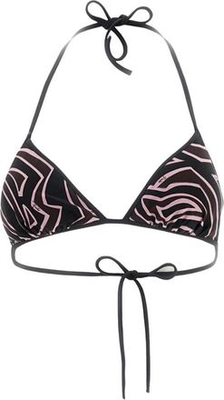 Pucci Labirinto Print Bikini Top - Dames - Bikinis - Zwart - M - Polyester - Badmode