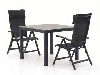 Bellagio la vita attrattiva Bellagio Lugo/Fidenza 90cm dining tuinset 3-delig verstelbaar