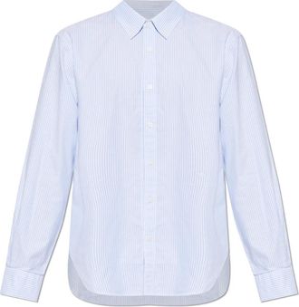 Rag & Bone Klassiek Oxford Overhemd - Heren - Zakelijke Overhemden - Blauw - XL - Katoen - Overhemden