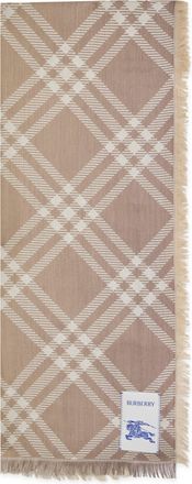 Burberry Womens Scarf Wool-Silk Sand Scarfs