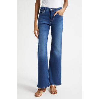 Veronica Beard Crosbie Wide Leg Jeans in Bright Blue at Nordstrom, Size 25