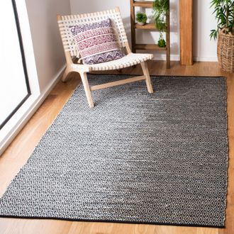 Safavieh Vintage Leather Hand Made Area Rug, Light Grey / Grey Contemporary Style