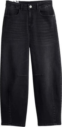 OPUS Lissie boldy - Dames - Jeans - Grijs - Maat: 2XL Denim