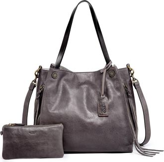OLD TREND Daisy Leather Tote Bag in Heather Grey at Nordstrom Rack