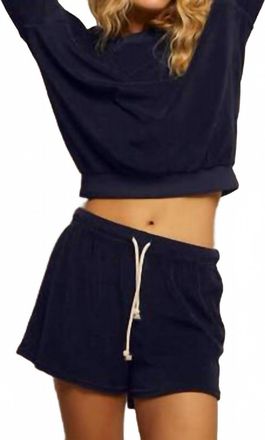 perfectwhitetee Summer Loop Terry Sweat Shorts In Navy