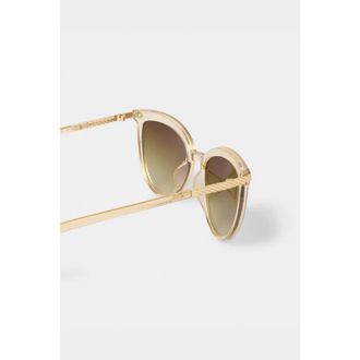 Katie Loxton Ravello Sunglasses in Nude Transparent at Nordstrom