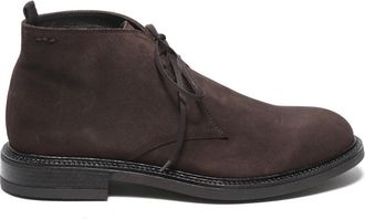 Alexander Hotto Ankle Boot In Raven Ebony Suede