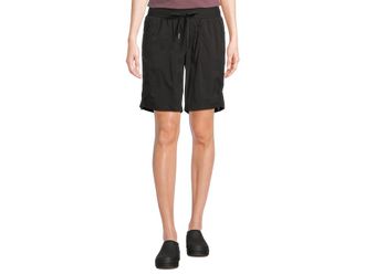 L.L.Bean Vista Camp Bermuda Shorts 9 Womens Shorts Classic Black : XL, Nylon/Spandex